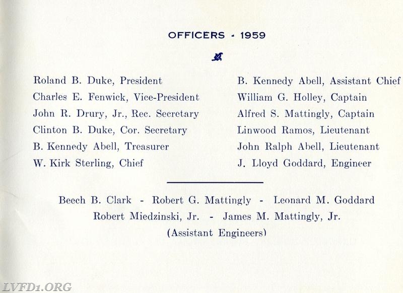 1959:  Officers